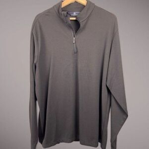 Hart Schaffner Marx Tech Long Sleeve Performance Textured Quarter Zip Pullover B